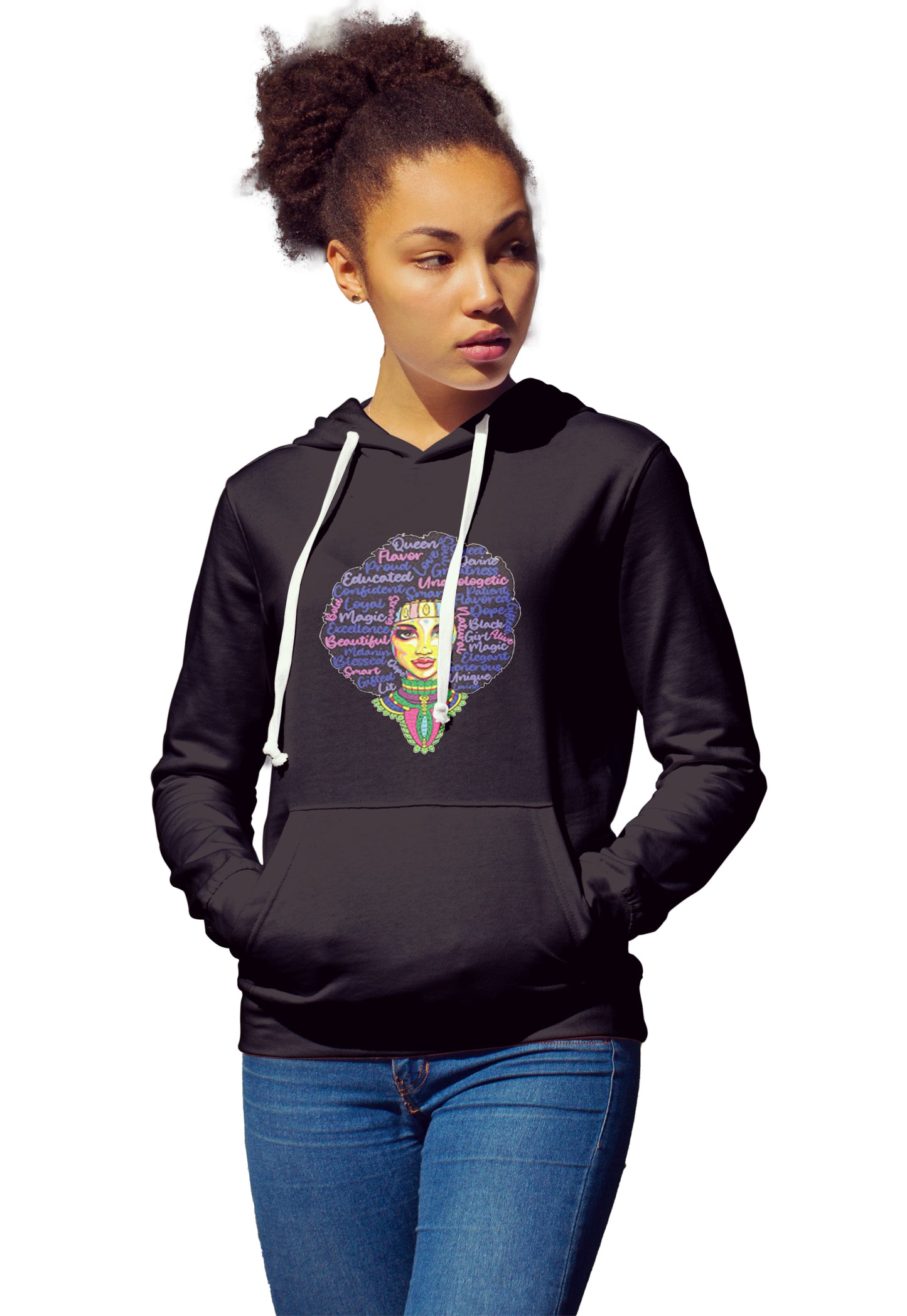 Black Women Empowerment (Words of Strength) Hoodie