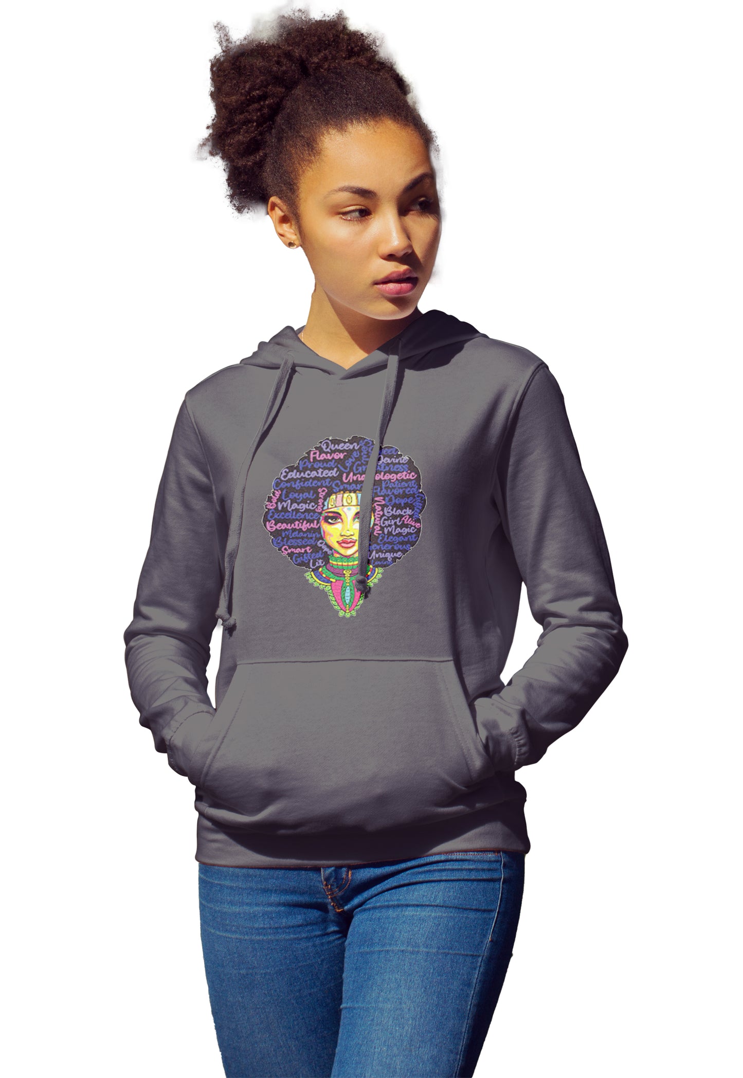 Black Women Empowerment (Words of Strength) Hoodie