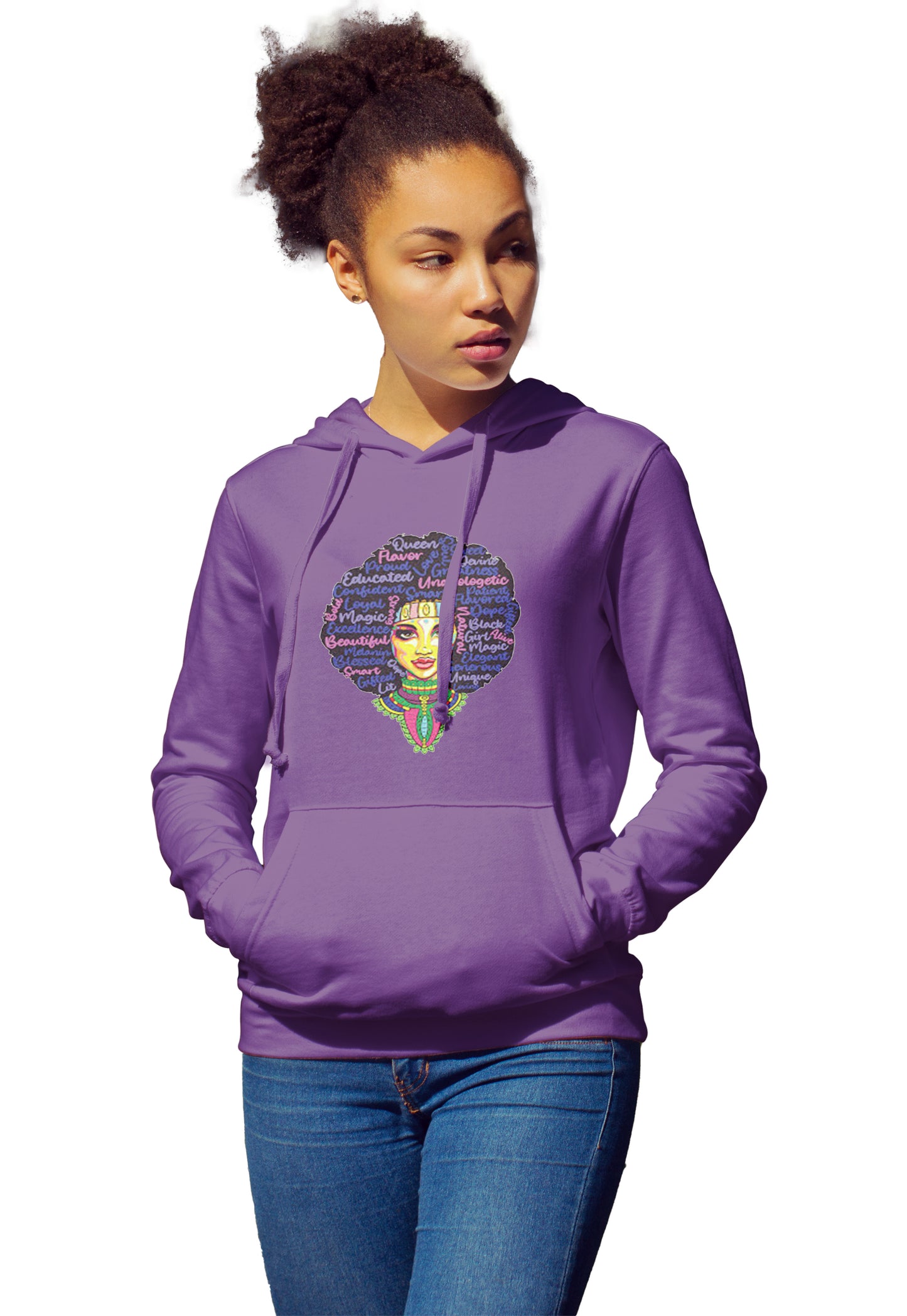 Black Women Empowerment (Words of Strength) Hoodie