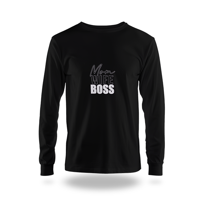 "Mom. Wife. Boss." T-Shirt