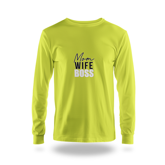 "Mom. Wife. Boss." T-Shirt