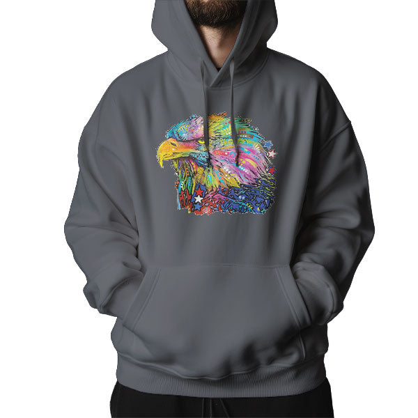 Colorful Majestic Bald Eagle Hoodie