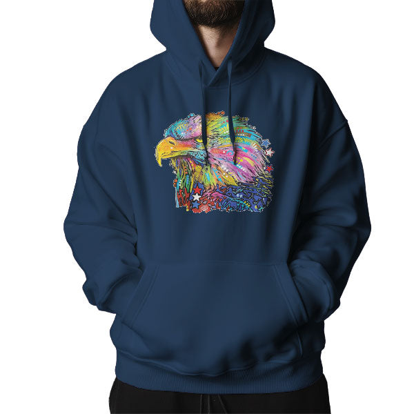 Colorful Majestic Bald Eagle Hoodie