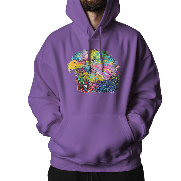 Colorful Majestic Bald Eagle Hoodie