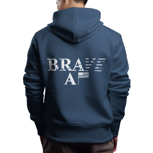 Brave AF Hoodie - Back Design