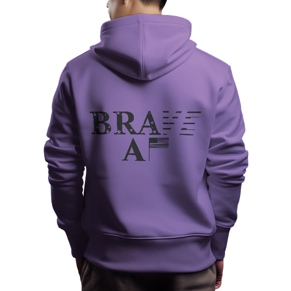 Brave AF Hoodie - Back Design