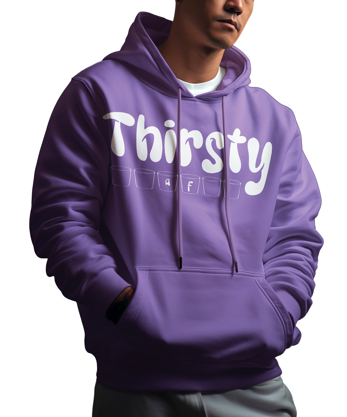 Thirsty AF Hoodie - Front Design